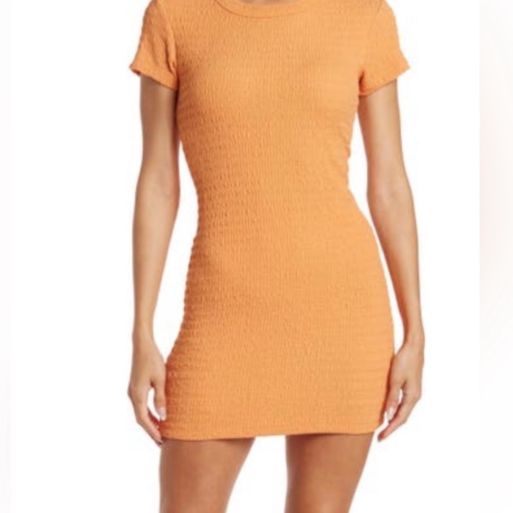Elodie Orange Bodycon Mini Dress
